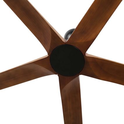 FARO 34190WT - Stropni ventilator BIGWOOD XL bor/črna pr. 200 cm Wi-Fi Tuya + Daljinski upravljalnik