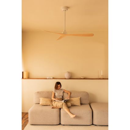 FARO 34195 - Stropni ventilator ROCKER M, premer 132 cm, bež/bela + daljinski upravljalnik