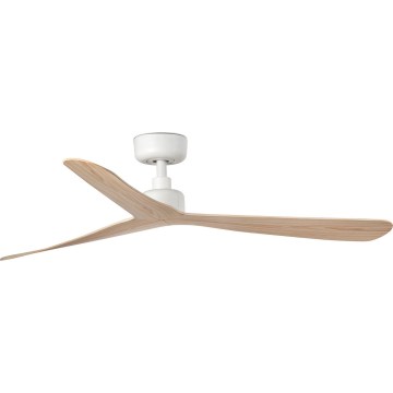 FARO 34195WT - Stropni ventilator ROCKER M premer 132 cm bež/bela Wi-Fi Tuya + daljinski upravljalnik