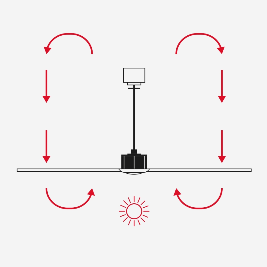 FARO 34197WT - Stropni ventilator ROCKER M premer 132 cm rjava/črna Wi-Fi Tuya + daljinski upravljalnik
