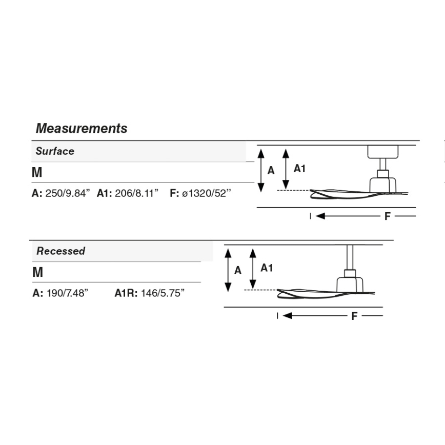 FARO 34197WT - Stropni ventilator ROCKER M premer 132 cm rjava/črna Wi-Fi Tuya + daljinski upravljalnik