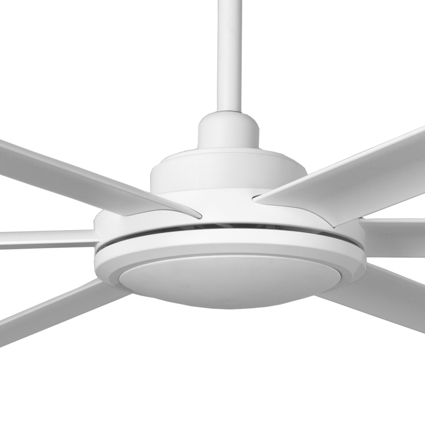 FARO 34202 - Stropni ventilator ROTTERDAM XL bela pr. 200 cm + Daljinski upravljalnik