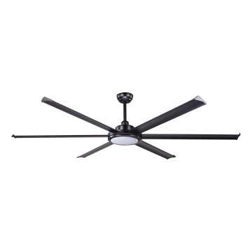 FARO 34203-130 - LED Stropni ventilator ROTTERDAM XL LED/32W/230V črna pr. 200 cm + Daljinski upravljalnik