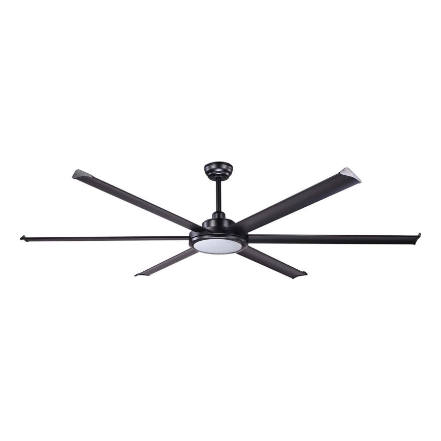 FARO 34203-130 - LED Stropni ventilator ROTTERDAM XL LED/32W/230V črna pr. 200 cm + Daljinski upravljalnik