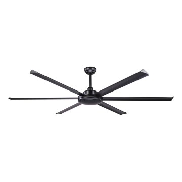 FARO 34203 - Stropni ventilator ROTTERDAM XL črna pr. 200 cm + Daljinski upravljalnik