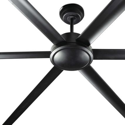 FARO 34203 - Stropni ventilator ROTTERDAM XL črna pr. 200 cm + Daljinski upravljalnik