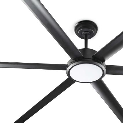 FARO 34207-130 - LED Zatemnitveni stropni ventilator ROTTERDAM XXL LED/32W/230V črna pr. 250 cm + Daljinski upravljalnik