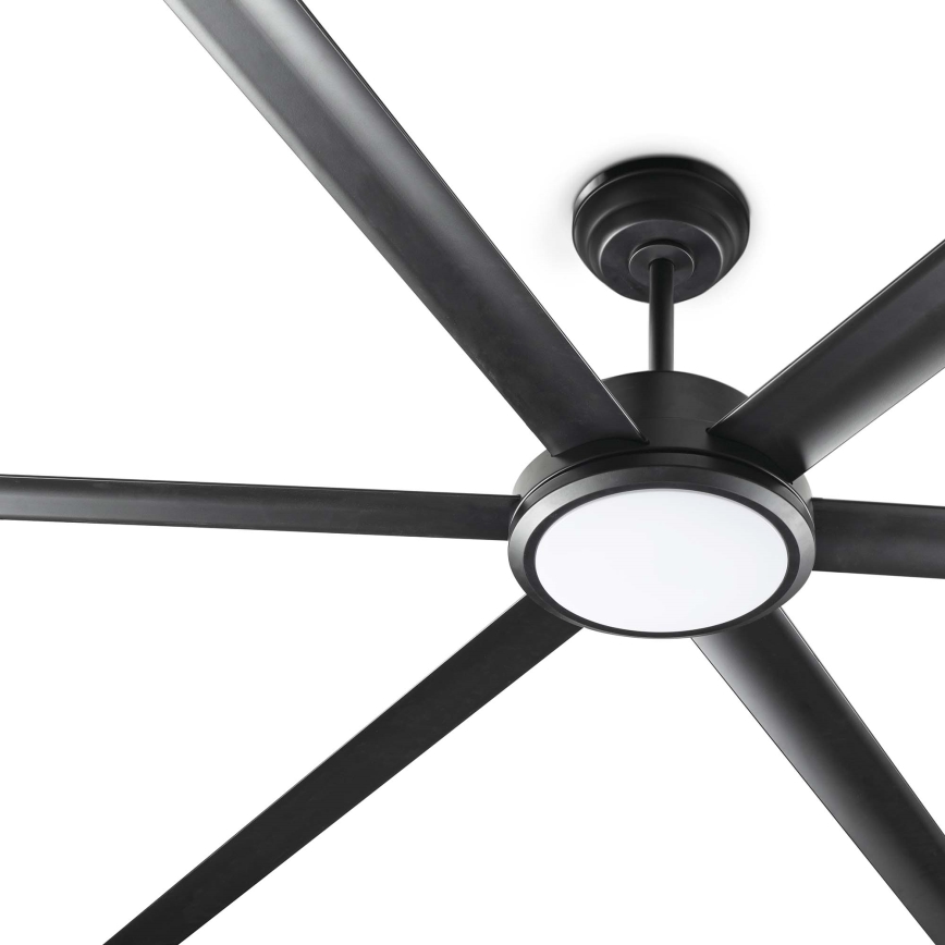 FARO 34207-130 - LED Zatemnitveni stropni ventilator ROTTERDAM XXL LED/32W/230V črna pr. 250 cm + Daljinski upravljalnik