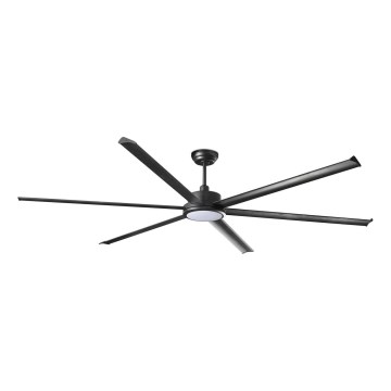 FARO 34207-130 - LED Zatemnitveni stropni ventilator ROTTERDAM XXL LED/32W/230V črna pr. 250 cm + Daljinski upravljalnik