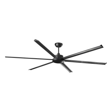 FARO 34207 - Stropni ventilator ROTTERDAM XXL črna pr. 250 cm + Daljinski upravljalnik