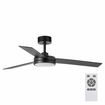 FARO 34261 - LED Stropni ventilator BARTH LED/24W/230V črna + Daljinski upravljalnik