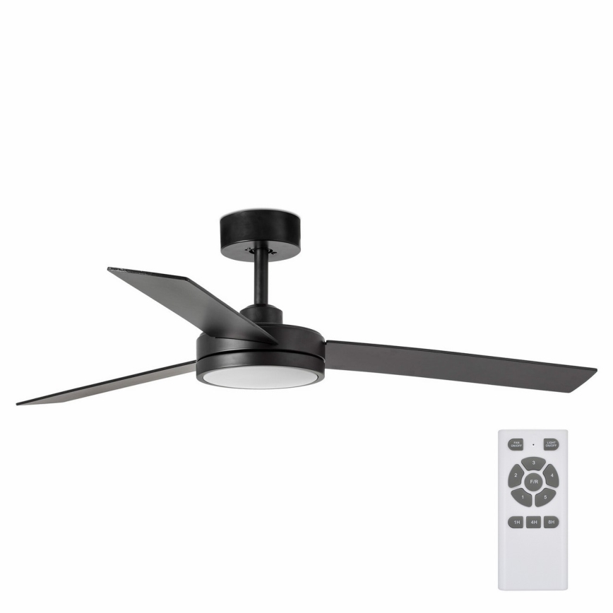 FARO 34261 - LED Stropni ventilator BARTH LED/24W/230V črna + Daljinski upravljalnik