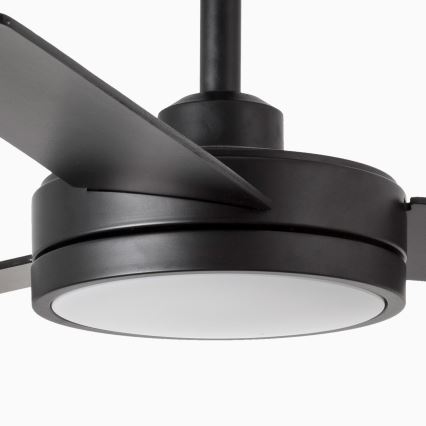 FARO 34261 - LED Stropni ventilator BARTH LED/24W/230V črna + Daljinski upravljalnik