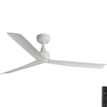 FARO 34274 - Stropni ventilator MARINE M bela premer 125 cm IP44 + daljinski upravljalnik