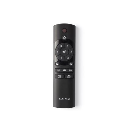 FARO 34276WT-11L - Stropni ventilator KLIM L 1xE27/15W/230V les/črna pr. 150 cm Wi-Fi Tuya + Daljinski upravljalnik