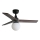 FARO 34278WT-11L - Stropni ventilator KLIM S 1xE27/15W/230V les/črna pr. 92,5 cm Wi-Fi Tuya + Daljinski upravljalnik