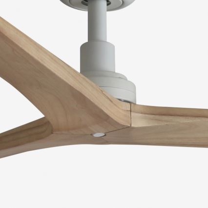 FARO 34280 - Stropni ventilator KLIM M bor/bela pr. 125 cm + Daljinski upravljalnik