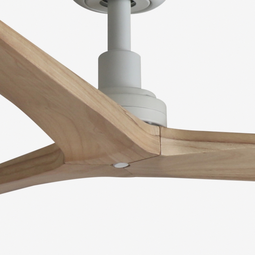 FARO 34280 - Stropni ventilator KLIM M bor/bela pr. 125 cm + Daljinski upravljalnik