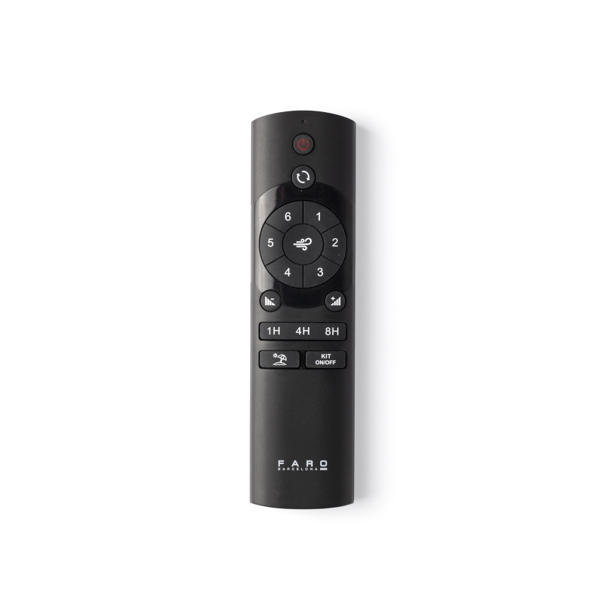 FARO 34280WT-11L - Stropni ventilator KLIM M 1xE27/15W/230V les/bela pr. 125 cm Wi-Fi Tuya + Daljinski upravljalnik