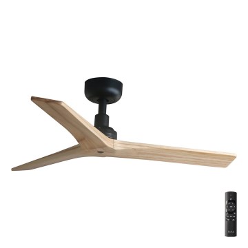 FARO 34284 - Stropni ventilator KLIM S bor/črna pr. 92,5 cm + Daljinski upravljalnik