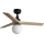 FARO 34284WT-11L - Stropni ventilator KLIM S 1xE27/15W/230V bor/črna pr. 92,5 cm Wi-Fi Tuya + Daljinski upravljalnik