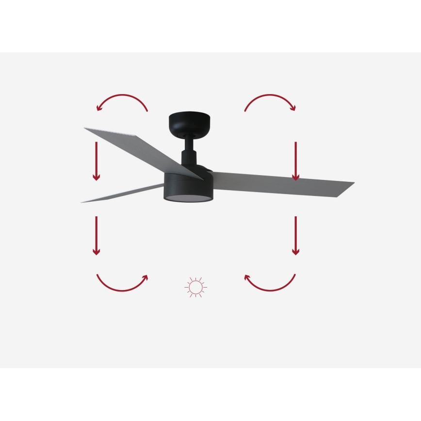 FARO 34285-1TW - LED Zatemnitveni stropni ventilator CRUISER S LED/18W/230V 2700/4000/6500K pr. 106 cm + Daljinski upravljalnik