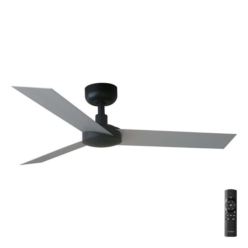 FARO 34285 - Stropna svetilka CRUISER S črna pr. 106 cm + Daljinski upravljalnik