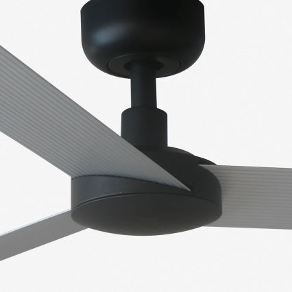 FARO 34285 - Stropna svetilka CRUISER S črna pr. 106 cm + Daljinski upravljalnik