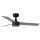FARO 34285WT1S - LED zatemljiv stropni ventilator CRUISER S LED/18W/230V 2700/3000/4000K premer 106 cm siva/črna Wi-Fi Tuya + daljinski upravljalnik