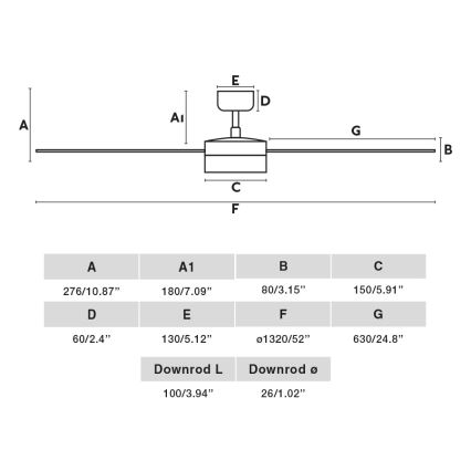 FARO 34286-1TW - LED Zatemnitveni stropni ventilator CRUISER L LED/18W/230V 2700/4000/6500K pr. 132 cm črna/siva + Daljinski upravljalnik