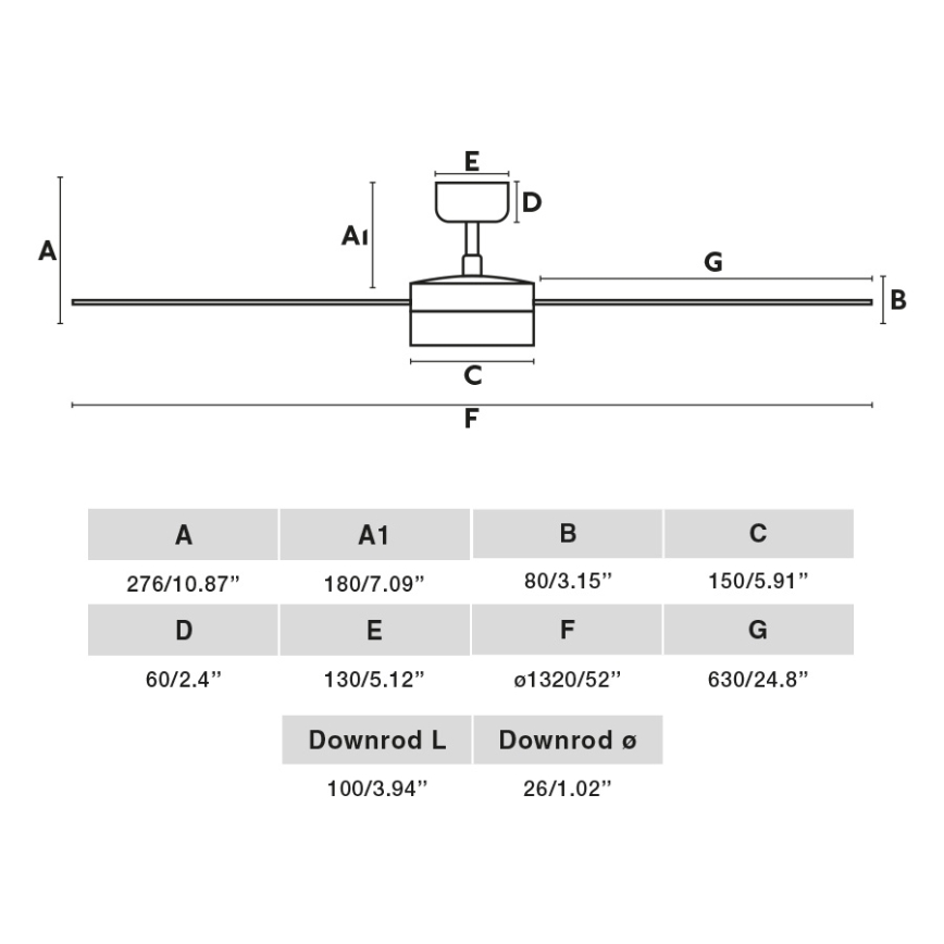 FARO 34286-1TW - LED Zatemnitveni stropni ventilator CRUISER L LED/18W/230V 2700/4000/6500K pr. 132 cm črna/siva + Daljinski upravljalnik