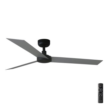FARO 34286 - Stropni ventilator CRUISER L črna pr. 132 cm + Daljinski upravljalnik