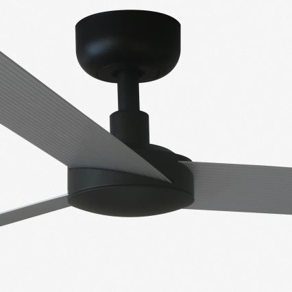 FARO 34286 - Stropni ventilator CRUISER L črna pr. 132 cm + Daljinski upravljalnik