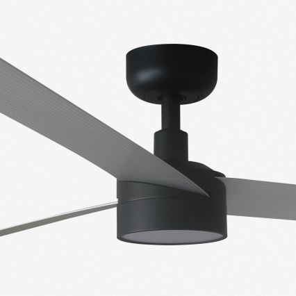 FARO 34287-1TW - LED Zatemnitveni stropni ventilator CRUISER XL LED/18W/230V 2700/4000/6500K pr. 160 cm črna/siva + Daljinski upravljalnik