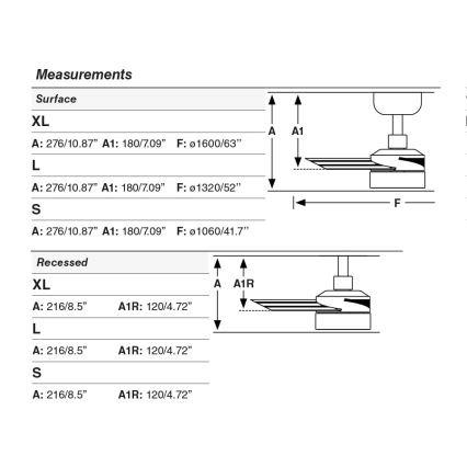 FARO 342871S - LED stropni ventilator CRUISER XL z možnostjo zatemnitve LED/18W/230V 2700/3000/4000K premer 160 cm siva/črna + daljinski upravljalnik