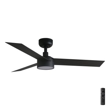 FARO 34289-1TW - LED Zatemnitveni stropni ventilator CRUISER S LED/18W/230V 2700/4000/6500K pr. 106 cm črna + Daljinski upravljalnik