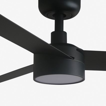 FARO 34289-1TW - LED Zatemnitveni stropni ventilator CRUISER S LED/18W/230V 2700/4000/6500K pr. 106 cm črna + Daljinski upravljalnik