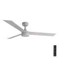 FARO 34290-1TW - LED ventilator CRUISER z možnostjo zatemnitve LED/20W/230V 2700/3000/4000K premer 132 cm bela + daljinski upravljalnik