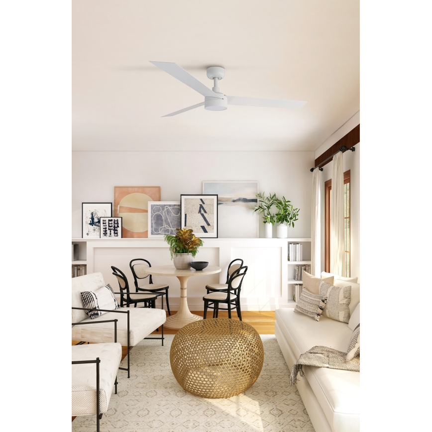 FARO 34290-1TW - LED Zatemnitveni ventilator CRUISER LED/20W/230V 2700/4000/6500K pr. 132 cm bela + Daljinski upravljalnik