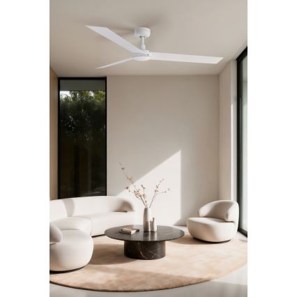 FARO 34290WP - Stropni ventilator CRUISER L bela pr. 132 cm SMART + Daljinski upravljalnik