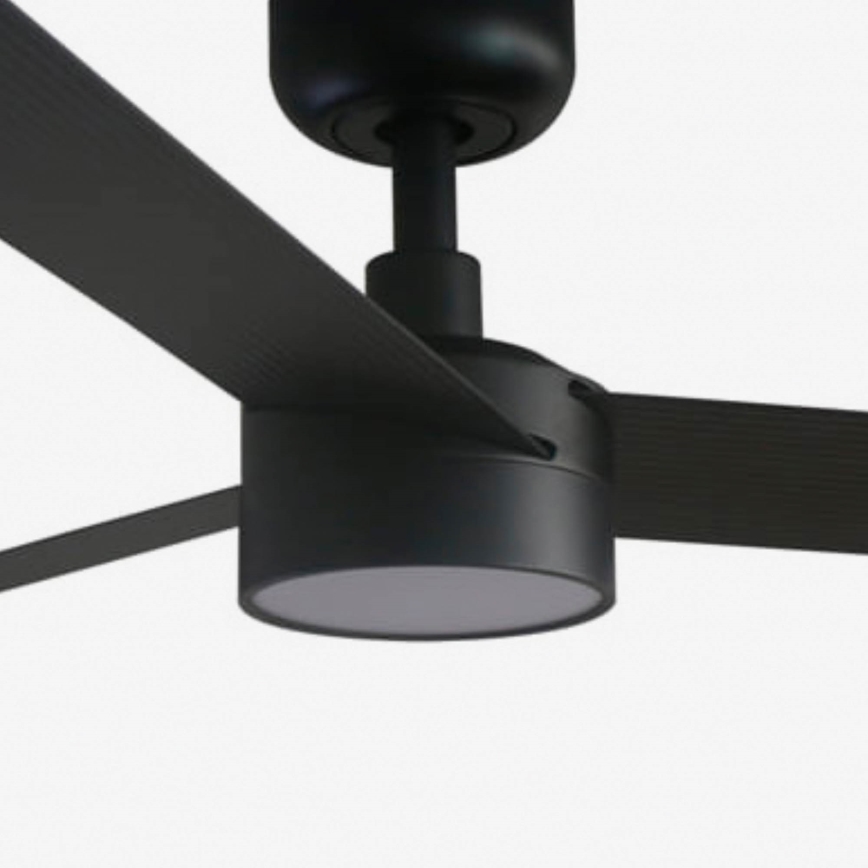 FARO 34291WT1S - LED Zatemljiv stropni ventilator CRUISER L LED/18W/230V 2700/3000/4000K premer 132 cm črna Wi-Fi Tuya + daljinski upravljalnik