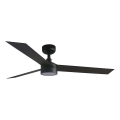 FARO 34291WT1S - LED Zatemljiv stropni ventilator CRUISER L LED/18W/230V 2700/3000/4000K premer 132 cm črna Wi-Fi Tuya + daljinski upravljalnik