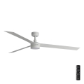 FARO 34292-1TW - LED zatemljiv ventilator CRUISER LED/20W/230V 2700/3000/4000K premer 160 cm bela + daljinski upravljalnik