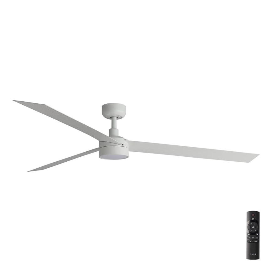 FARO 34292-1TW - LED Zatemnitven ventilator CRUISER LED/20W/230V 2700/4000/6500K pr. 160 cm bela + Daljinski upravljalnik