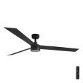 FARO 34293-1TW - LED Zatemnitveni stropni ventilator CRUISER XL LED/18W/230V 2700/4000/6500K pr. 160 cm črna + Daljinski upravljalnik