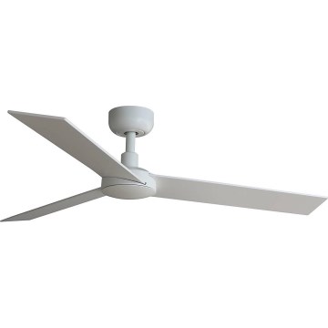 FARO 34295WT - Stropni ventilator RUDDER S bela/bež pr. 106 cm Wi-Fi Tuya + Daljinski upravljalnik