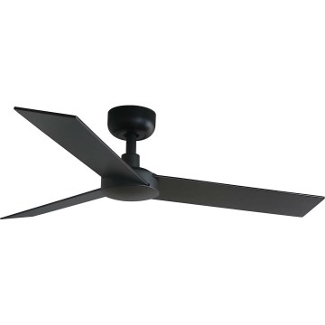 FARO 34296WT - Stropni ventilator RUDDER S črna/rjava pr. 106 cm Wi-Fi Tuya + Daljinski upravljalnik