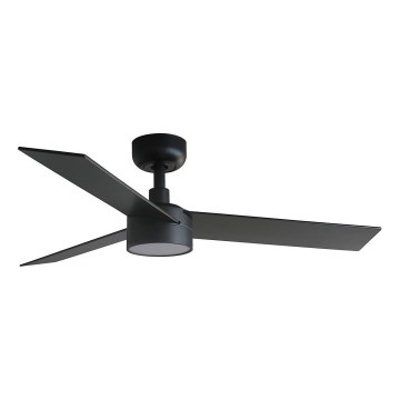 FARO 34296WT1S - zatemnjevalni LED stropni ventilator RUDDER S LED/18W/230V 2700/3000/4000K premer 106 cm rjava/črna Wi-Fi Tuya + daljinski upravljalnik