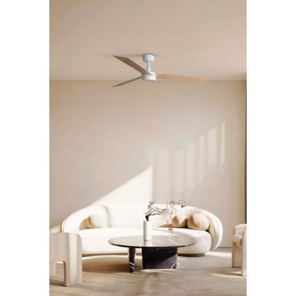FARO 34297-1TW - LED Zatemnitveni ventilator RUDDER L LED/20W/230V 2700/4000/6500K pr. 132 cm + Daljinski upravljalnik
