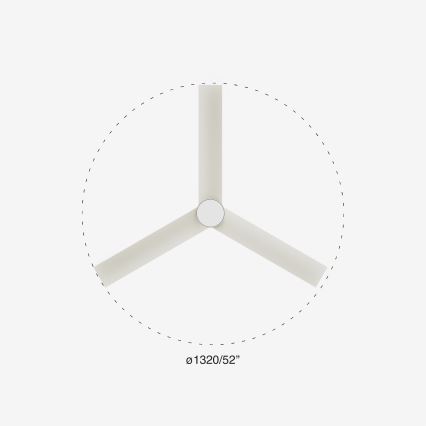 FARO 34297-1TW - LED Zatemnitveni ventilator RUDDER L LED/20W/230V 2700/4000/6500K pr. 132 cm + Daljinski upravljalnik
